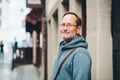 Outdoor portrait of 50 year old man