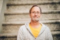 Outdoor portrait of 50 year old man