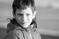 outdoor portrait of young happy smiling teen boy on outdoor natural background Royalty Free Stock Photo