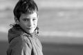 outdoor portrait of young happy smiling teen boy on outdoor natural background Royalty Free Stock Photo