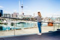 Outdoor portrait of young happy smiling teen girl enjoying her t Royalty Free Stock Photo