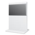 Outdoor POS POI City Light Box Advertising Stand Banner Shield Display, Advertising. Illustration Isolated. Royalty Free Stock Photo