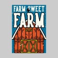 outdoor poster design farm sweet farm