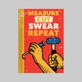 outdoor poster design measure cut swear repeat