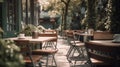 outdoor Premium cafe with Generative AI