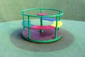 Outdoor public playground equipment metal colorful used roundabout