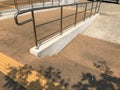 Outdoor Ramp way for disable people Royalty Free Stock Photo