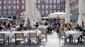 Outdoor restaurant in madrid