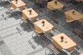 Outdoor Restaurant Tables Royalty Free Stock Photo