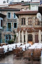 Outdoor restaurants on old streets of Marmaris