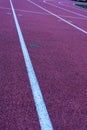 Outdoor rubber running track Royalty Free Stock Photo