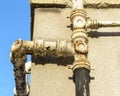 Outdoor Rusty Gutter B Royalty Free Stock Photo
