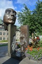 Outdoor sculpture by Jules Lasalle. City Hall Gardens,