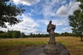 An outdoor sculpture of the statue of John of Nepomuk