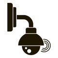 Outdoor security camera icon, simple style