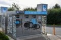 Outdoor self service laundry facilities