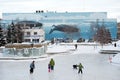 Outdoor skating rink in Anchorage