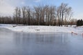 Outdoor Skating Rink on Pond