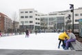 The outdoor skating rink in Randers is used by many people every day