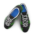 Outdoor soccer cleats shoes on white. 3D illustration