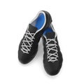 Outdoor soccer cleats shoes on white. 3D illustration Royalty Free Stock Photo