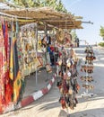 Outdoor souvenir shop near the caves of Beni Add.