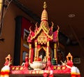 Outdoor spirit house in Thailand