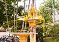 Outdoor spirit house in Thailand