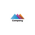Outdoor Sport Logo Design Template, Colorful Logo Concept, The Mountain Shape