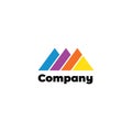 Outdoor Sport Logo Design Template, Colorful Logo Concept, The Mountain Shape