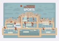 Outdoor sports info graphics