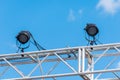 Outdoor stage lights Royalty Free Stock Photo