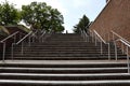 Outdoor stairway at Savannah, Georgia Royalty Free Stock Photo