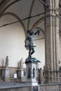 Outdoor statue in the Piazza della Signoria, Loggia dei Lanzi, Florence.