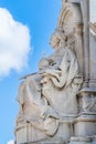 Statue of Queen Victoria in front of Buckingham Palace in London Royalty Free Stock Photo