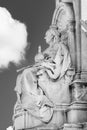 Statue of Queen Victoria in front of Buckingham palace in London, UK Royalty Free Stock Photo