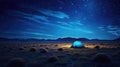 outdoor steppe starry night