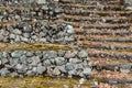 Outdoor steps and banks made of stones