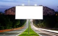 Outdoor street advertising banner billboard mockup Royalty Free Stock Photo