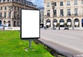 Outdoor street advertising banner billboard mockup Royalty Free Stock Photo