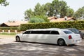 Outdoor street stretched limousine for celebrities and special events