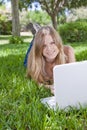 Outdoor studying Royalty Free Stock Photo