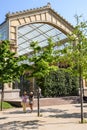 Outdoor summer scene near Parc de la Ciutadella, Barcelona, Spain