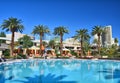 Outdoor swimming pool at MGM Grand hotel in Las Vegas Royalty Free Stock Photo