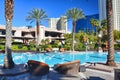 Outdoor swimming pool at MGM Grand hotel resort in Las Vegas Royalty Free Stock Photo