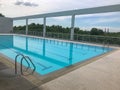 swimming pool and Starting Platform at noon