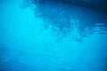 Outdoor swimming pool water surface Royalty Free Stock Photo