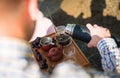 Outdoor tea ceremony Royalty Free Stock Photo