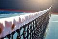 Outdoor tennis court with nobody in Malibu Royalty Free Stock Photo