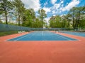 Outdoor tennis court